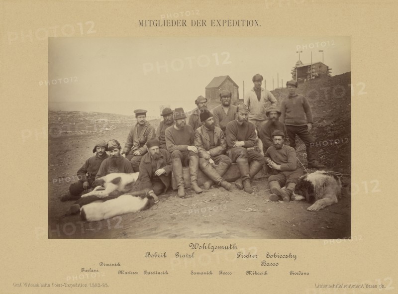 Mitglieder der Expedition;, Linienschiffs-Lieutenant, Richard Basso, German ?, active 1882 - 1883, Jan Mayen, Norway; 1882