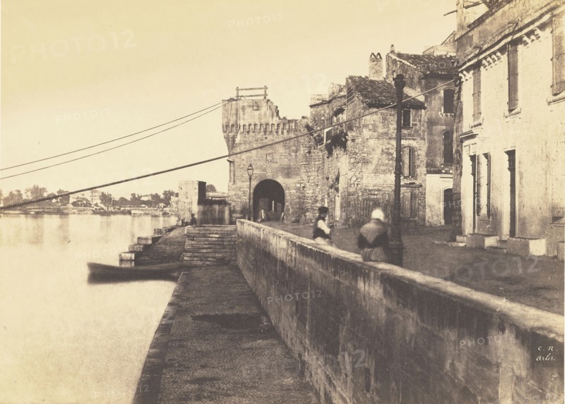 The Gate of the Chestnuts, Arles; Charles Nègre, French, 1820 - 1880, Arles, France; 1852; Salted paper print from a paper