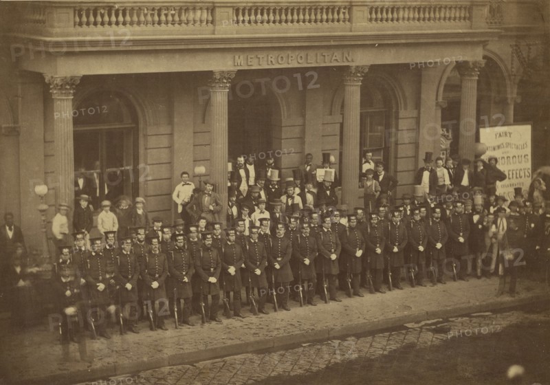 Group portrait of officers; Silas A. Holmes, American, 1820 - 1886, Charles DeForest Fredricks, American, 1823 - 1894)