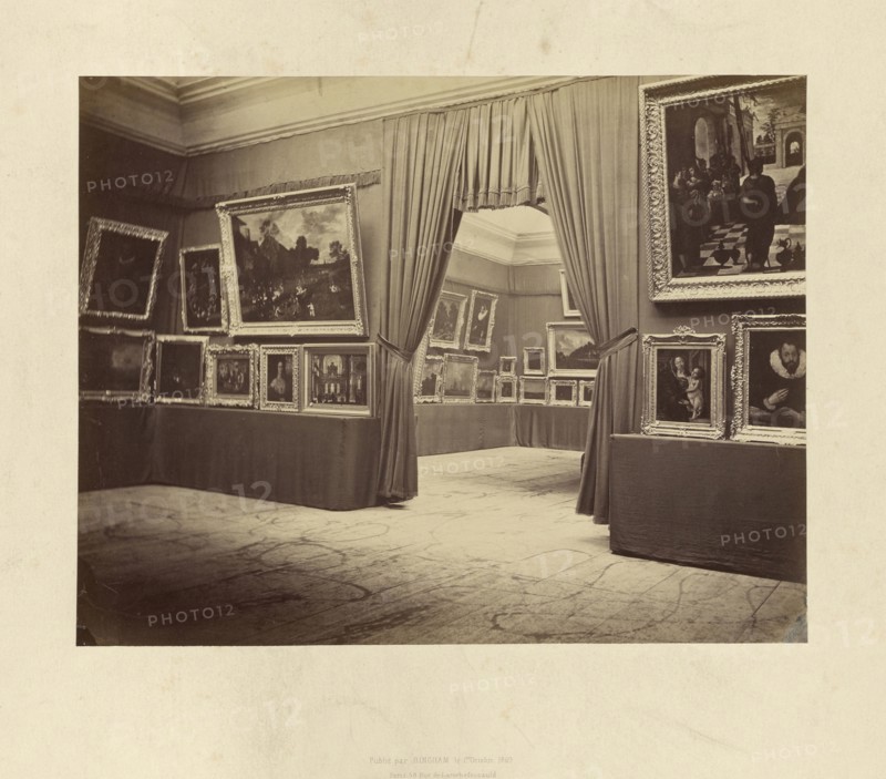 Art Exhibition; Robert Jefferson Bingham, British, 1824 - 1870, Paris, France; 1869; Albumen silver print