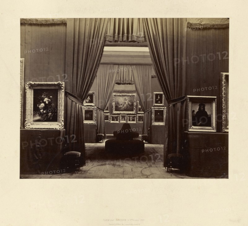 Art Exhibition; Robert Jefferson Bingham, British, 1824 - 1870, Paris, France; 1869; Albumen silver print