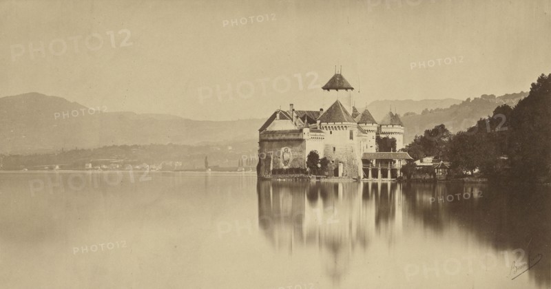 Château de Chillon; Bisson Frères, French, active 1840 - 1864, Switzerland; 1854 - 1864; Albumen silver print