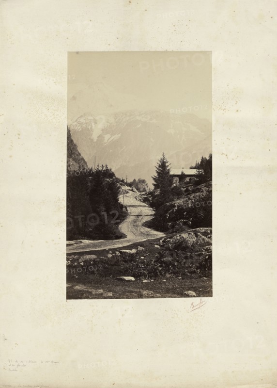 Savoie - Les Montées près Servos; Bisson Frères, French, active 1840 - 1864, Savoy, France; 1861; Albumen silver print