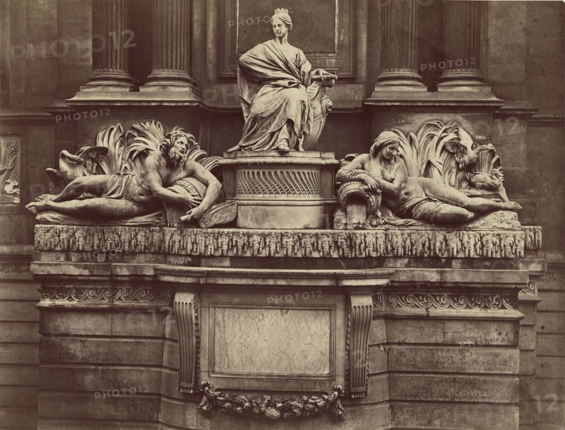 Fontaine rue de Grenelle; Pierre Emonds, French, 1831 - about 1905, Paris, France; 1870 - 1879; Albumen silver print