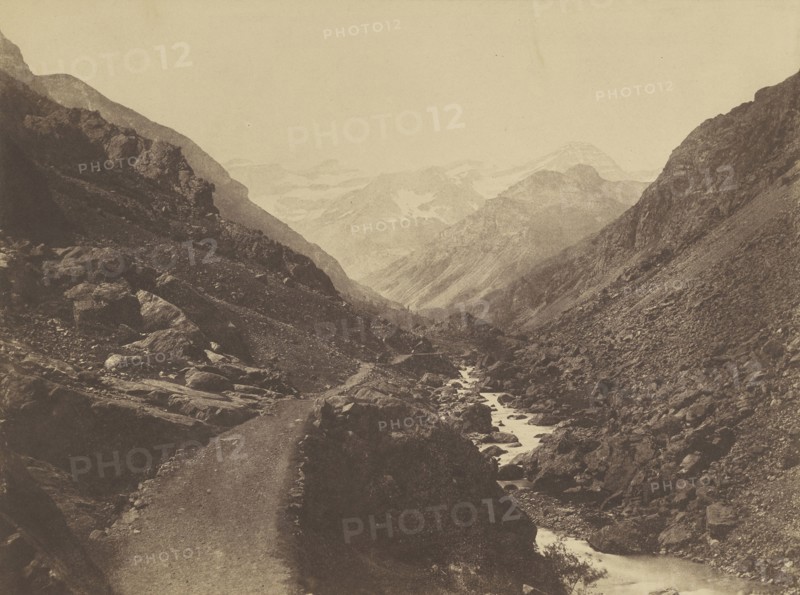The Valley of Chaos near Gavarnie, Chaos near de gavarnie, Vicomte Joseph de Vigier, French, 1821 - 1862, 1853; Salted paper