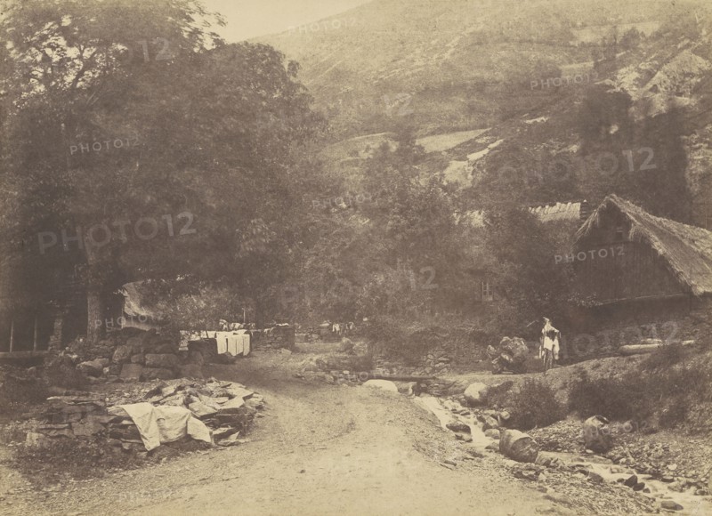 Village de Montauban; Vicomte Joseph de Vigier, French, 1821 - 1862, Montauban, France; about 1853; Salted paper print