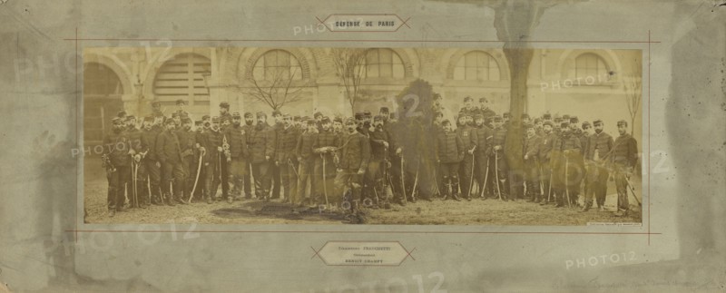 Eclaireurs Franchetti, Commandant Benoit Champy; André Adolphe-Eugène Disdéri, French, 1819 - 1889, Paris, France; 1870 - 1871