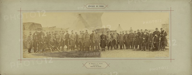 2e Regiment de Marche, Lieut'-Colonel Martin du Nord; André Adolphe-Eugène Disdéri, French, 1819 - 1889, Paris, France; 1870