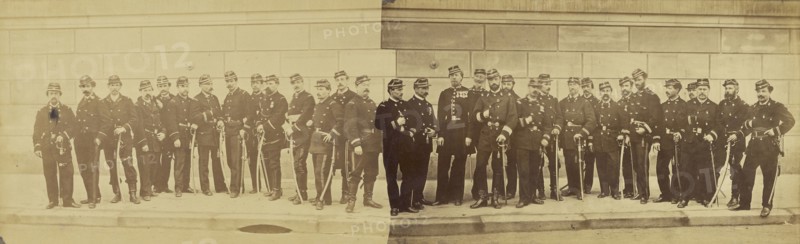 Defense de Paris. Garden Nationale, 64e Batallion; André Adolphe-Eugène Disdéri, French, 1819 - 1889, 1871; Albumen silver