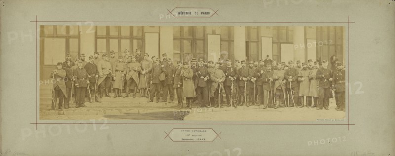 Garde Nationale, 188e Bataillon, Commandant: Crave; André Adolphe-Eugène Disdéri, French, 1819 - 1889, Paris, France; 1870