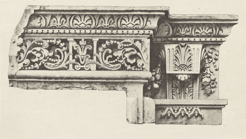Tuileries - Aile Sud, Façade sur le Quai, Édouard Baldus, French, born Germany, 1813 - 1889, Paris, France; about 1868