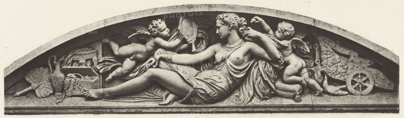 Tuileries - Aile Sud, Façade sur le Quai, Édouard Baldus, French, born Germany, 1813 - 1889, Paris, France; about 1868