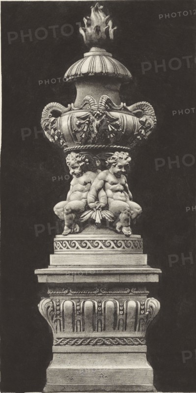 Pavillon de Flore, Vase de Couronnement, Édouard Baldus, French, born Germany, 1813 - 1889, Paris, France; about 1868