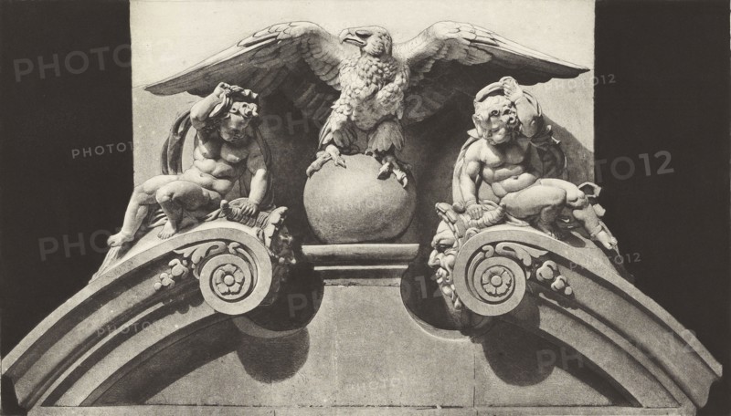 Pavillon de Flore; Édouard Baldus, French, born Germany, 1813 - 1889, Paris, France; about 1868; Heliogravure; Sheet: 31.5 x 45