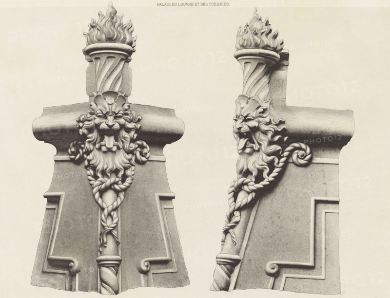 Pavillon Lesdiguières; Édouard Baldus, French, born Germany, 1813 - 1889, Paris, France; about 1868; Heliogravure; Sheet: 31.5