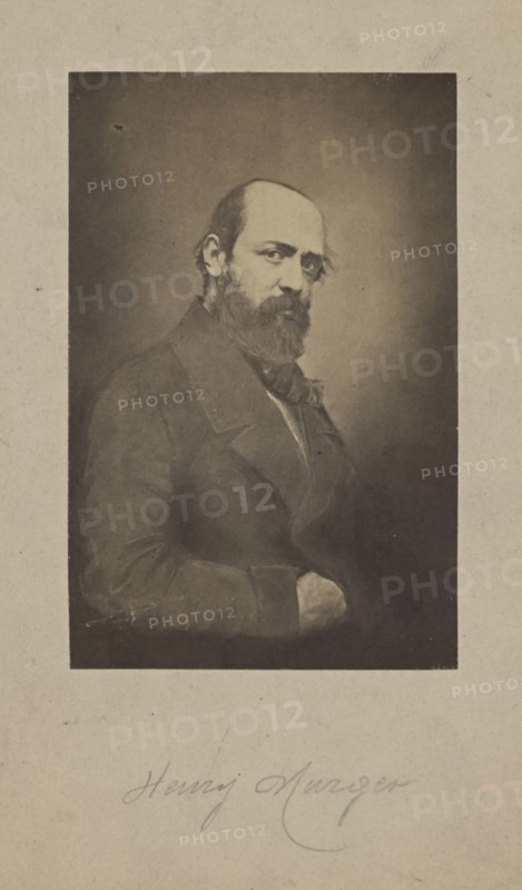 Henry Murger; Nadar, Gaspard Félix Tournachon, French, 1820 - 1910, negative 1855; Albumen silver print