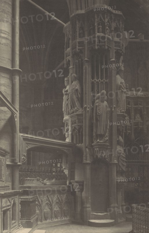 Westminster Abbey, Confessor's Chapel, Staircase on North Side; Frederick H. Evans, British, 1853 - 1943, 1911; Platinum print