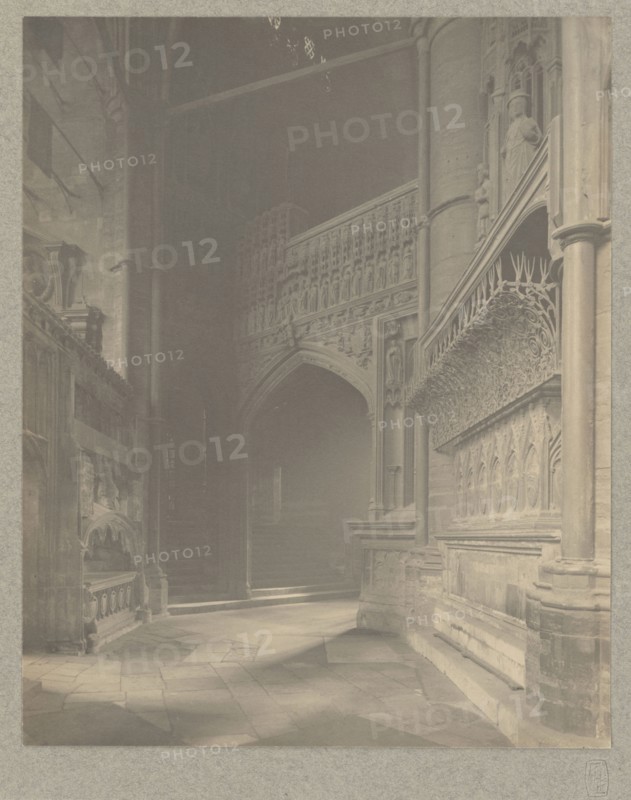 Westminster Abbey, North Ambulatory; Frederick H. Evans, British, 1853 - 1943, 1911; Platinum print; 24.1 x 19.3 cm