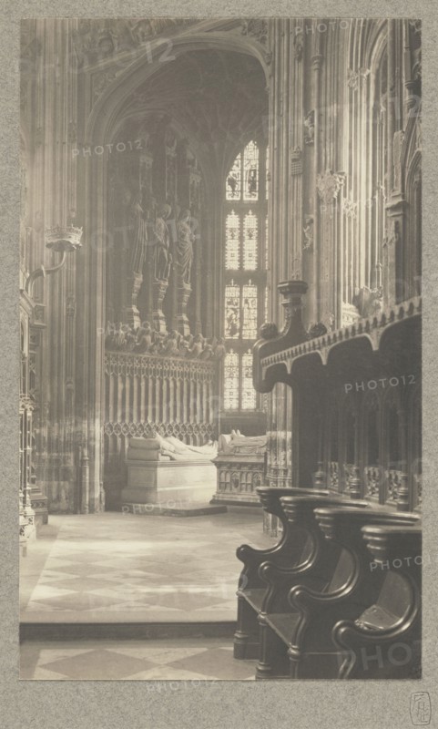 Westminster Abbey, Chapel of Henry VII; Frederick H. Evans, British, 1853 - 1943, 1911; Platinum print; 24.2 x 14.7 cm