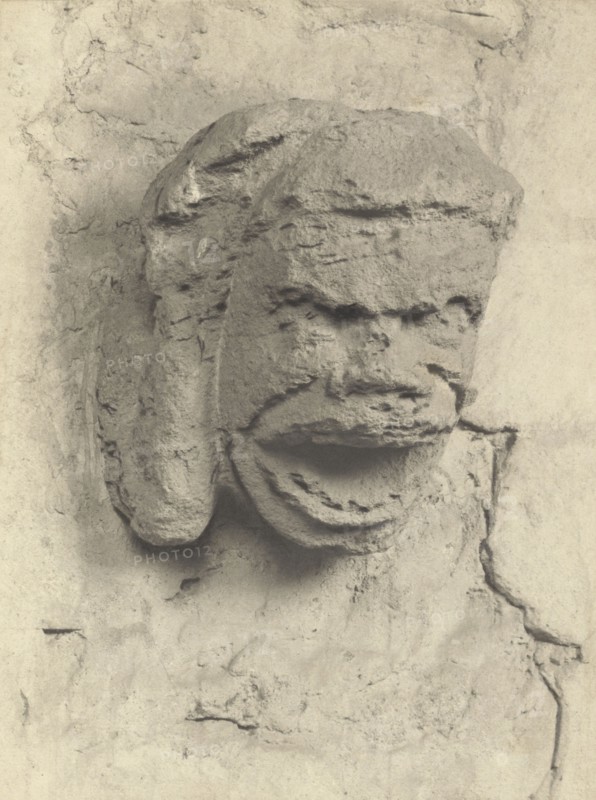 Ely Cathedral: Gargoyle in Nave Triforium; Frederick H. Evans, British, 1853 - 1943, 1897 - 1900; Platinum print; 22.5 x 16.8