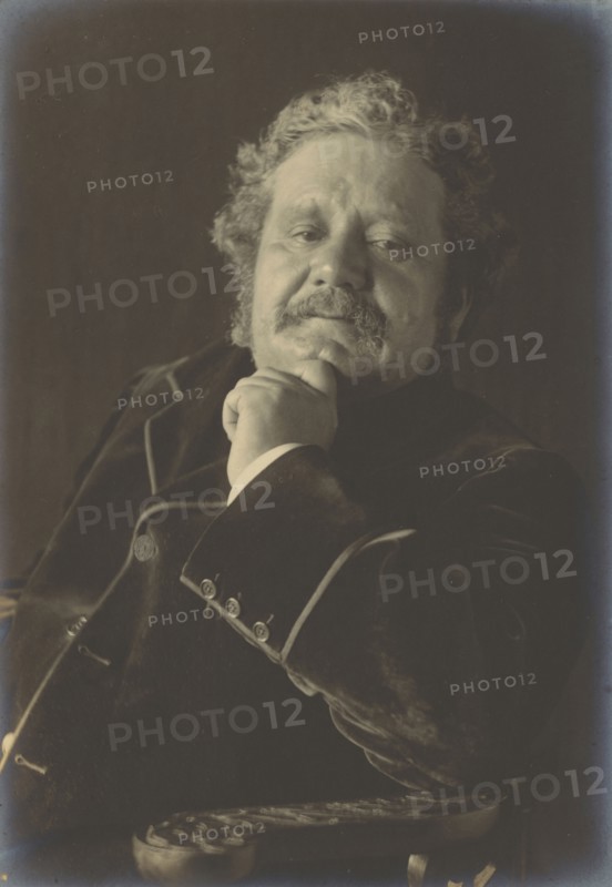 Portrait of a Man in Velvet Jacket; Frederick H. Evans, British, 1853 - 1943, 1890 - 1900; Gelatin silver print; 21 x 14.4 cm