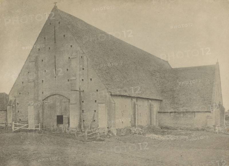 Great Cokkeswell Barn, near Kelmscott, Frederick H. Evans, British, 1853 - 1943, 1896; Platinum print; 14.6 x 20 cm, 5 3,4 x 7
