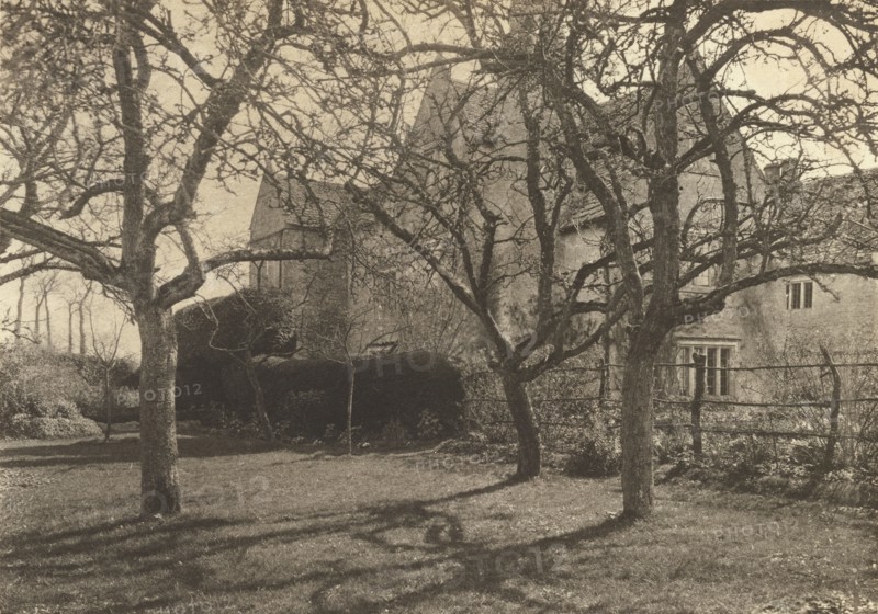 Kelmscott Manor: From the Garth; Frederick H. Evans, British, 1853 - 1943, 1896; Platinum print; 14.3 x 20.3 cm, 5 5,8 x 8 in