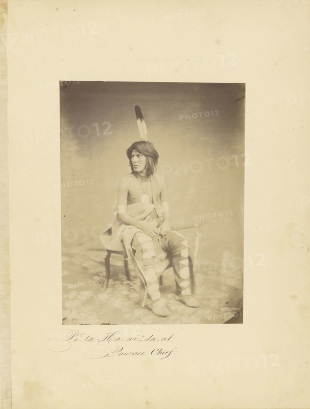 Pi'-ta. Ha-wi'-da-at, Pawnee Chief; Julian Vannerson, American, 1827 - after 1875, Studio of James Earle McClees American
