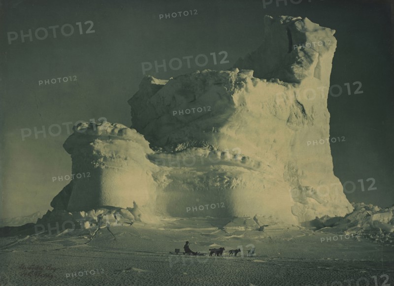 The Castle Bay; Herbert G. Ponting, British, 1870 - 1935, 1910 - 1913; Toned gelatin silver print; 55.2 x 75.9 cm