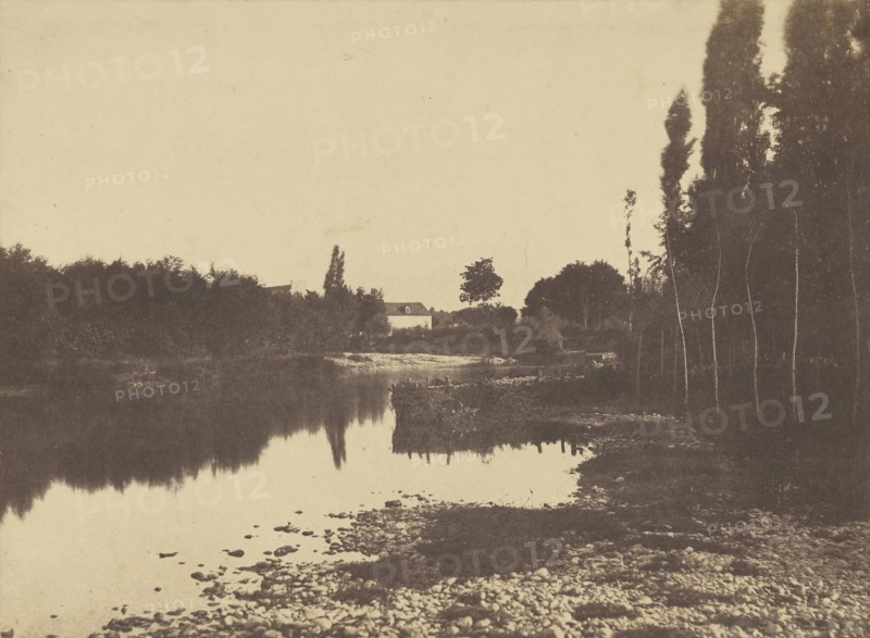 Countryside near Pau; Vicomte Joseph de Vigier, French, 1821 - 1862, Pau, France; 1853; Salted paper print; 24.3 × 33 cm