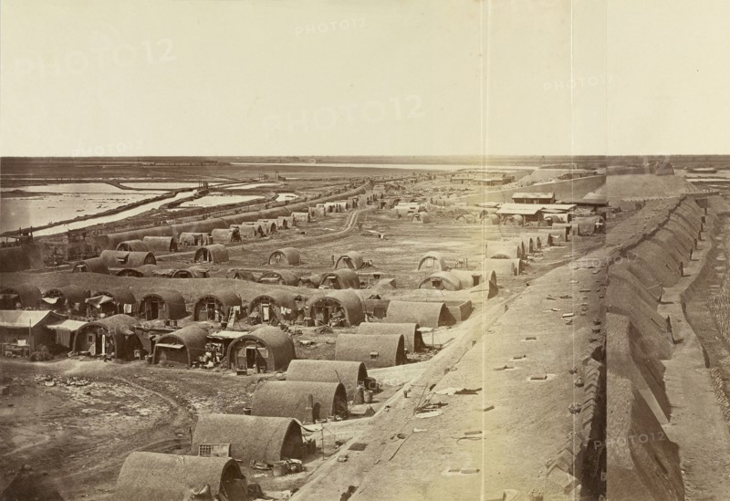 Interior of South Taku Fort, Showing the Place of Landing; Felice Beato, 1832 - 1909, August 22 or later