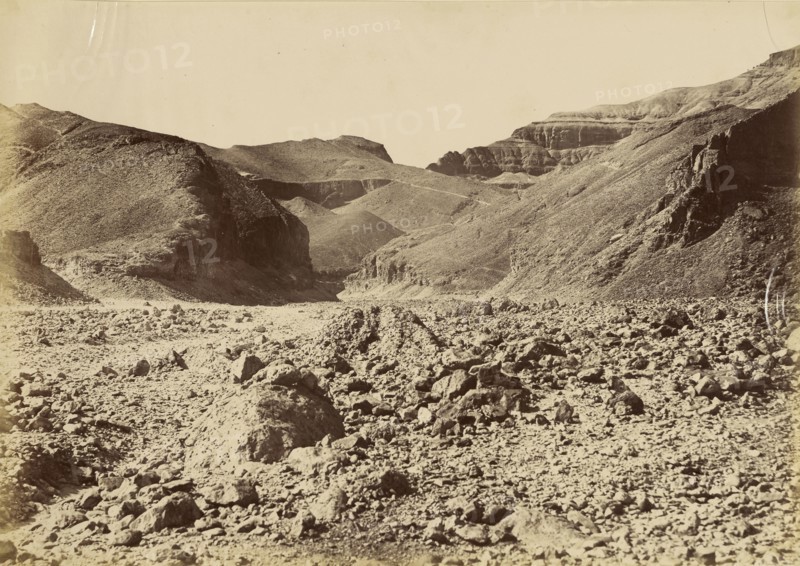 Valley of the Kings; Antonio Beato, English, born Italy, about 1835 - 1906, 1880 - 1889; Albumen silver print