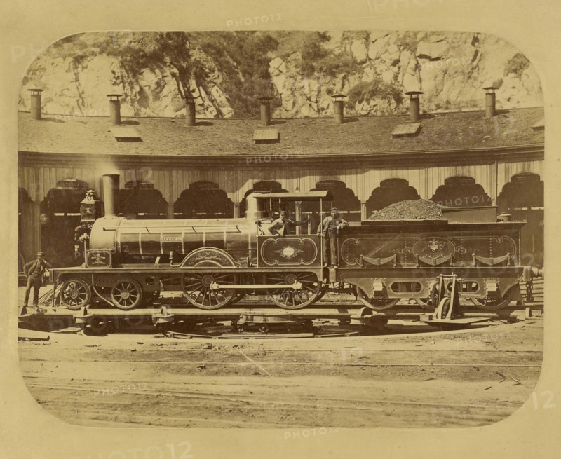 The Locomotive San Ramon; Bischoff & Spencer, active 1870s, 1870; Albumen silver print