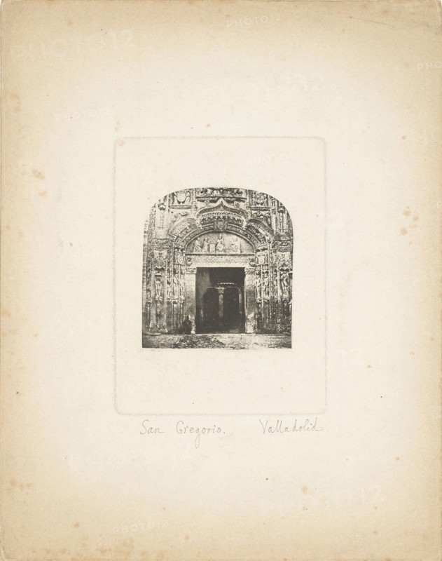 San Gregorio Valladolid; William Henry Fox Talbot, English, 1800 - 1877, June 30, 1858; Photoglyphic engraving; 7.5 × 7 cm
