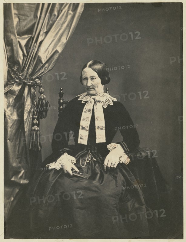 Portrait of a Woman; Achille Devéria, French, 1800 - 1857, or Théodule Devéria, French, 1831 - 1871, about 1850 - 1855; Salted