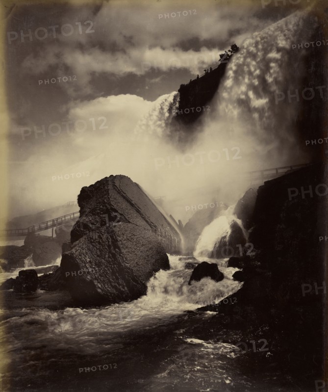Niagara Falls; George Barker, American, 1844 - 1894, New York, United States; around 1888; Albumen silver print