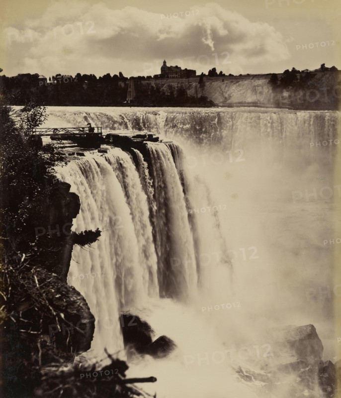 Waterfalls; George Barker, American, 1844 - 1894, New York, United States; around 1888; Albumen silver print
