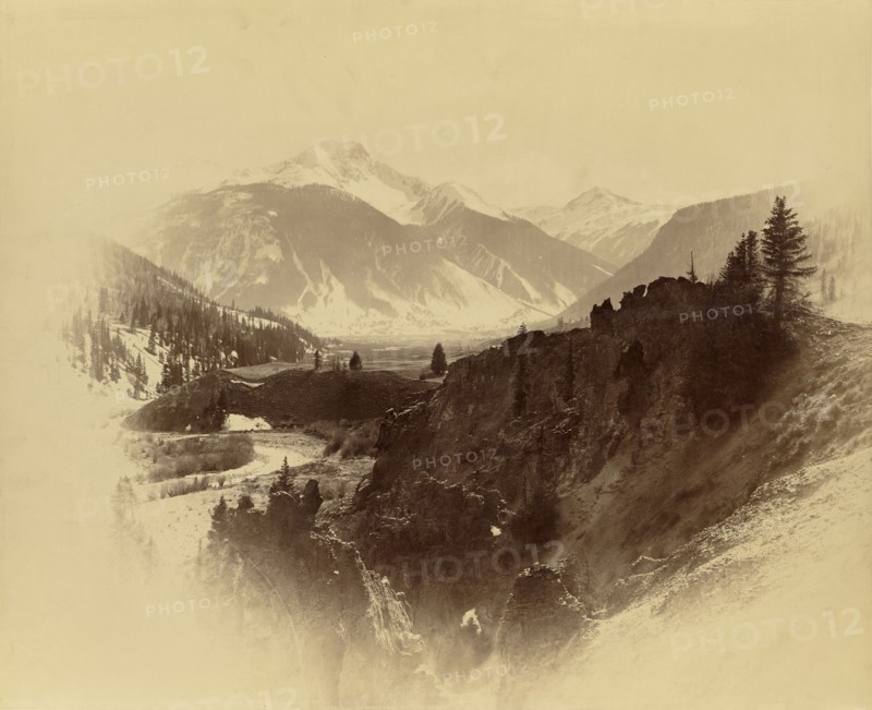 Sultan Mountain, Baker's Peak, Silverton, Colorado; William Henry Jackson, American, 1843 - 1942, about 1878; Albumen silver