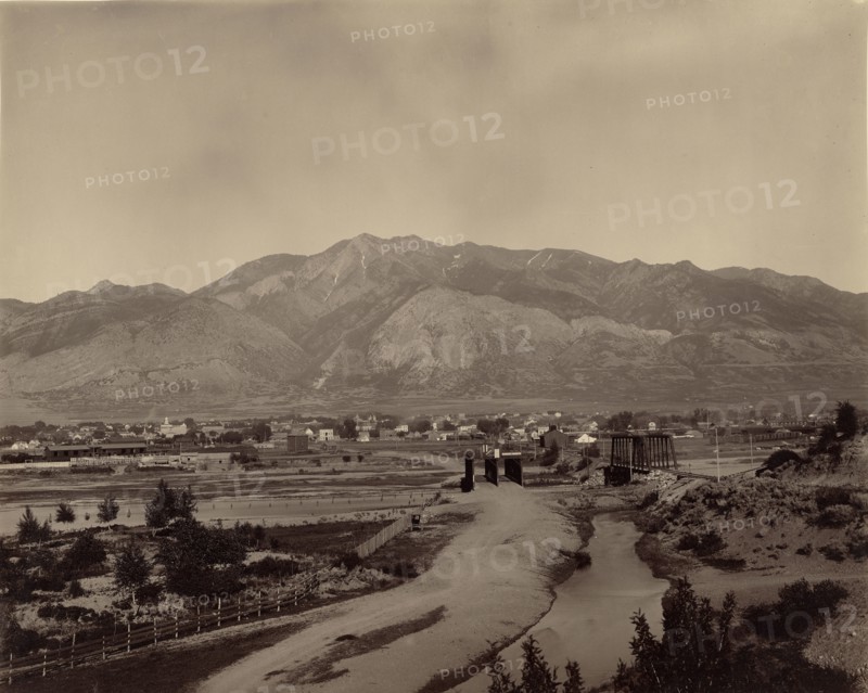 Ogden, Utah; William Henry Jackson, American, 1843 - 1942, about 1880; Albumen silver print