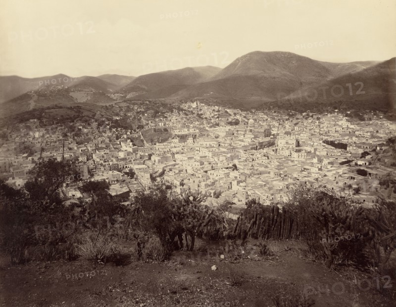 Guanajuanto, Mexico; William Henry Jackson, American, 1843 - 1942, about 1890; Albumen silver print