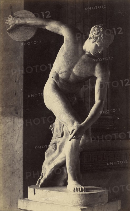 The Discobolus - Vatican Museum; Robert Macpherson, Scottish, 1811 - 1872, 1850s; Albumen silver print