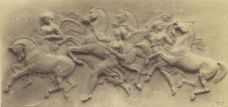 Gibson bas relief - The Hours; Robert Macpherson, Scottish, 1811 - 1872, 1850s; Albumen silver print