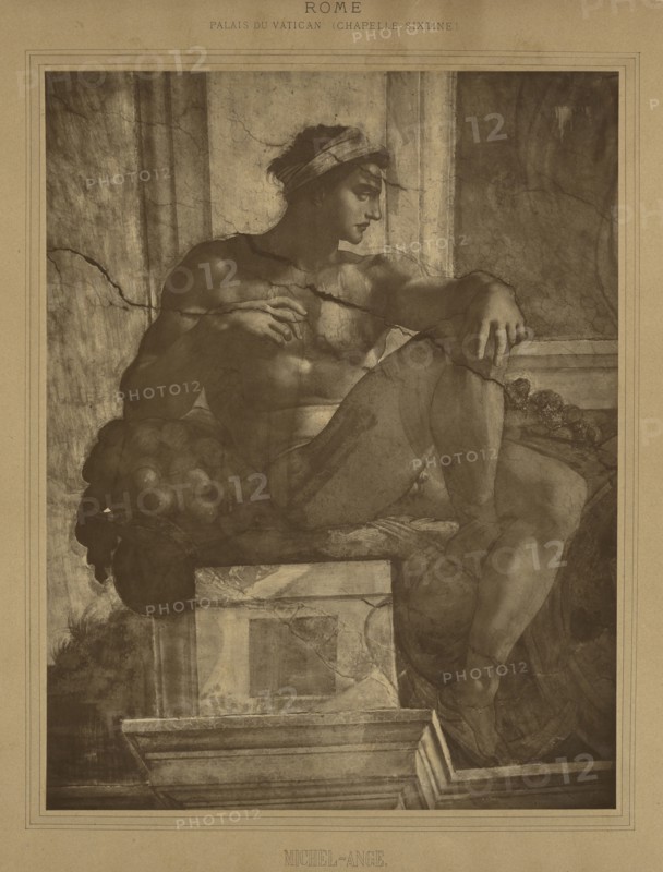 Rome - Palais du Vatican, Chapelle Sixtine, Michel-Ange; Adolphe Braun, French, 1811 - 1877, France; about 1869; Carbon print