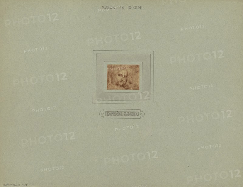 Musée de Dresde, Raphael Sanzio; Adolphe Braun, French, 1811 - 1877, Dresden, Germany; about 1866 - 1869; Carbon print