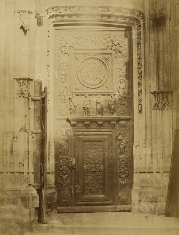 Church Doorway; Bisson Frères, French, active 1840 - 1864, France; 1852 - 1864; Albumen silver print