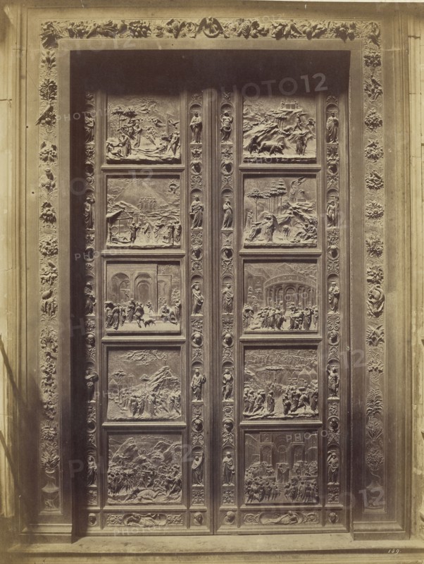 Baptistry of San Giovanni Doors; Fratelli Alinari, Italian, founded 1852, Florence, Italy; 1850s; Albumen silver print