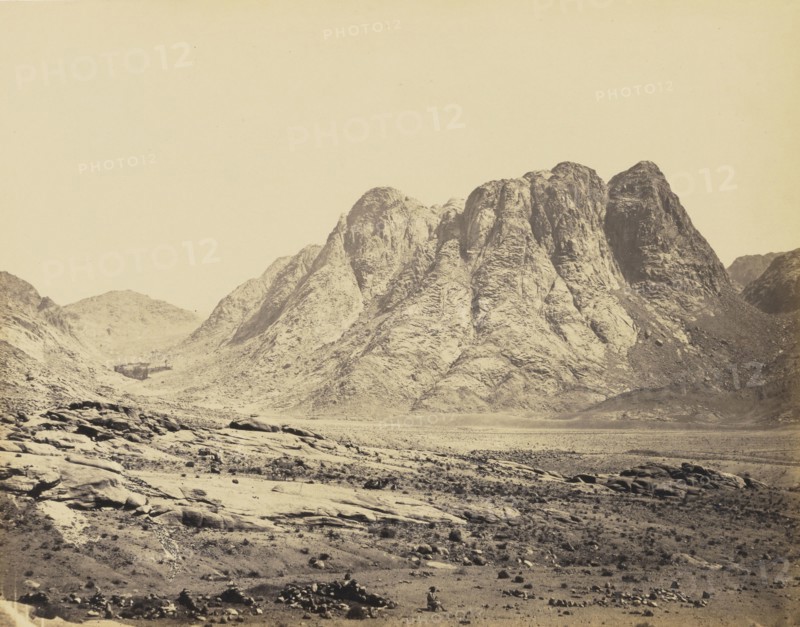 Mount Horeb, Sinai; Francis Frith, English, 1822 - 1898, 1858; Albumen silver print