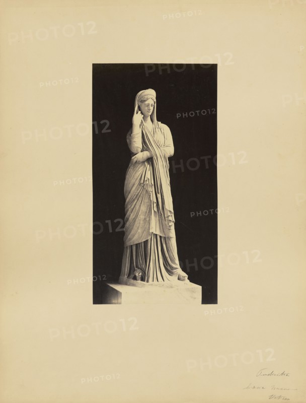 Pudicitia, by Giacomo Brogi; James Anderson, British, 1813 - 1877, Rome, Italy; about 1845 - 1855; Albumen silver print