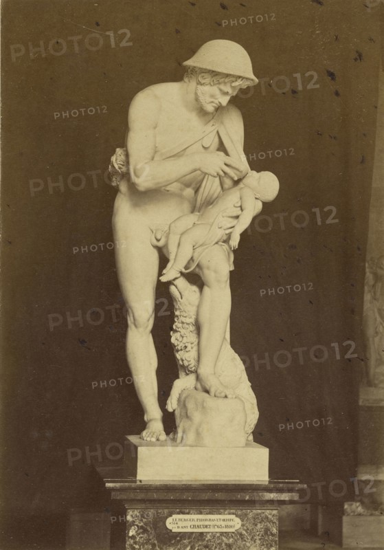 The Child Oedipus Revived by the Shepherd Phorbas, by Chaudet; Tommaso Cuccioni, Italian, 1790 - 1864, Paris, France