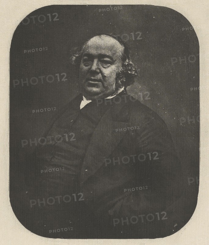Portrait of Jules Janin after Nadar; Charles Nègre, French, 1820 - 1880, negative about 1857; print April 1982; Heliogravure